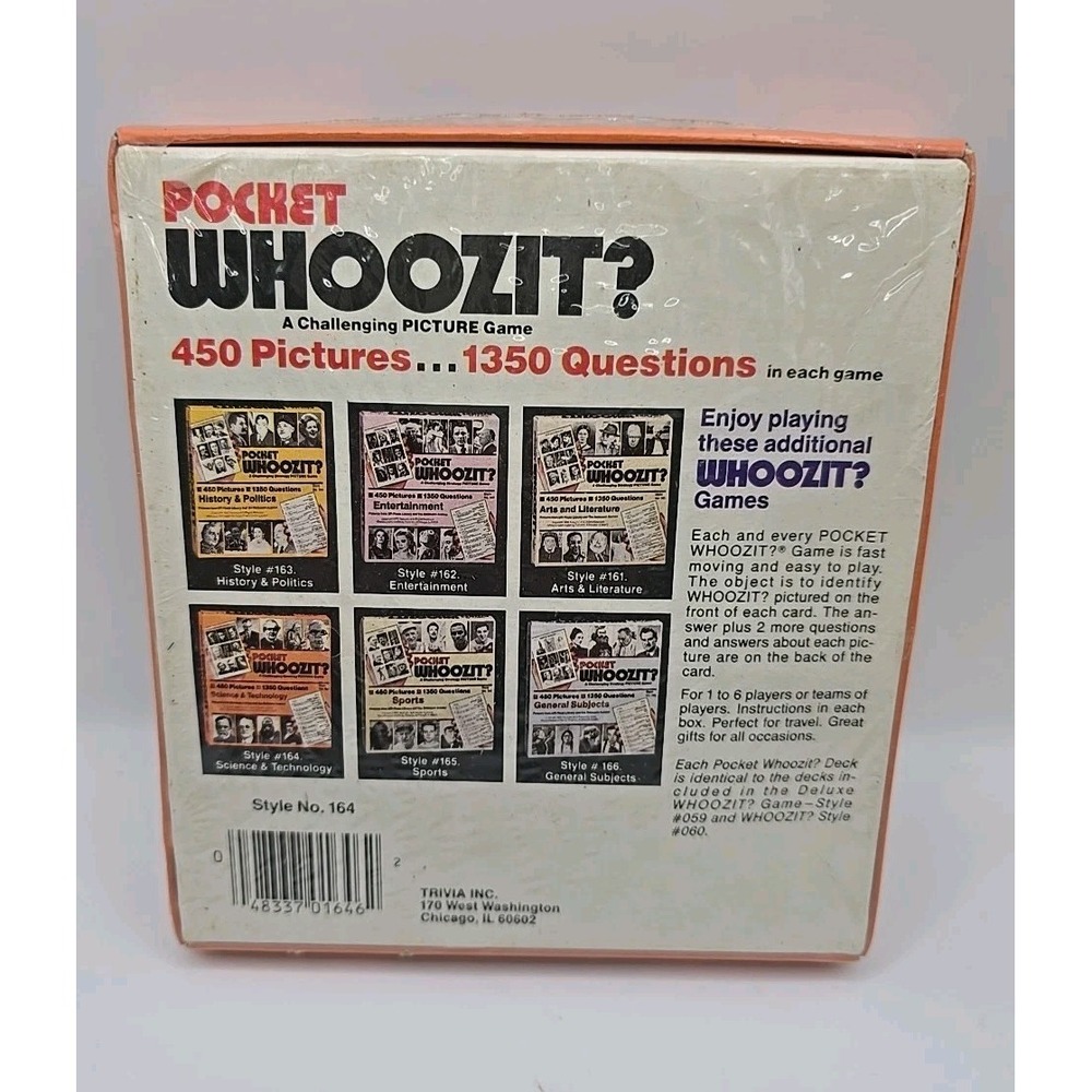 VINTAGE NEW SEALD POCKET WHOOZIT~ SCIENCE & TECHNOLOGY A CHALLENGING PICTUREGAME - Picture 2 of 3